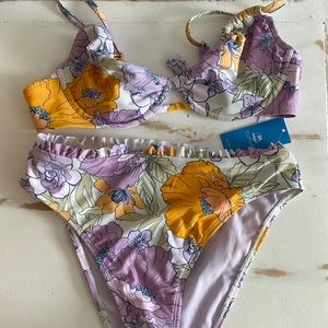 Floral cupshe swimsuit